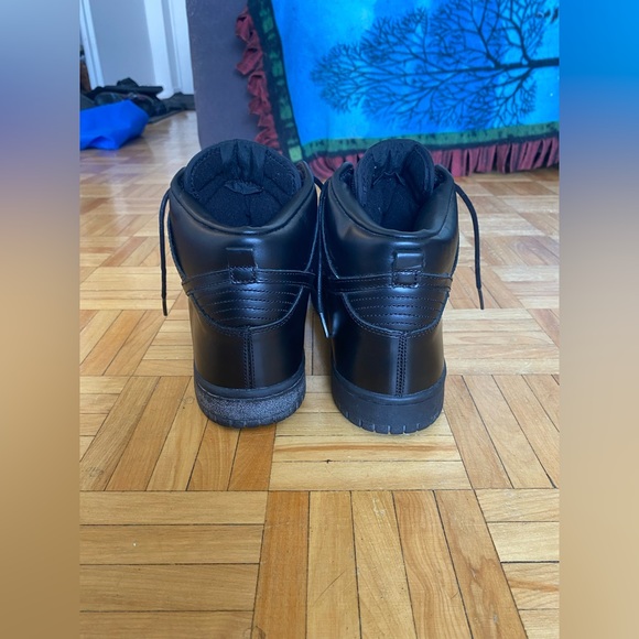 Nike Dunk High Premium Black Leather Size 11 - 2005 (Rare) - Picture 5 of 6